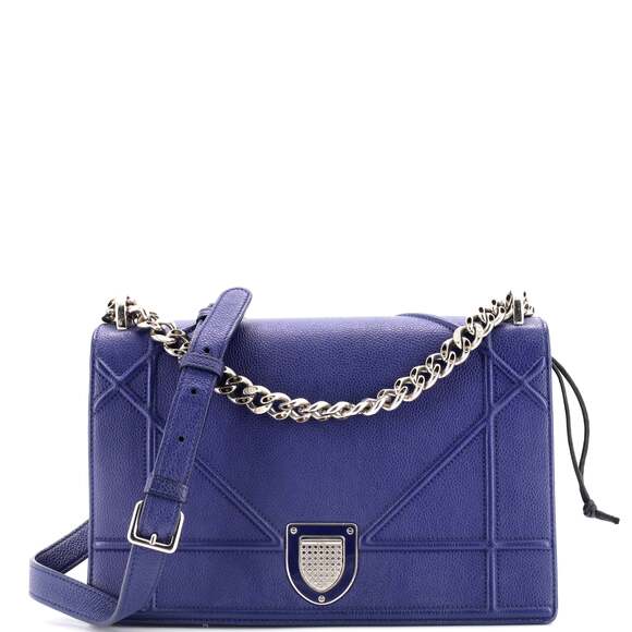 Christian Dior Diorama Flap Bag Grained #183952C86B - Picture 1 of 10